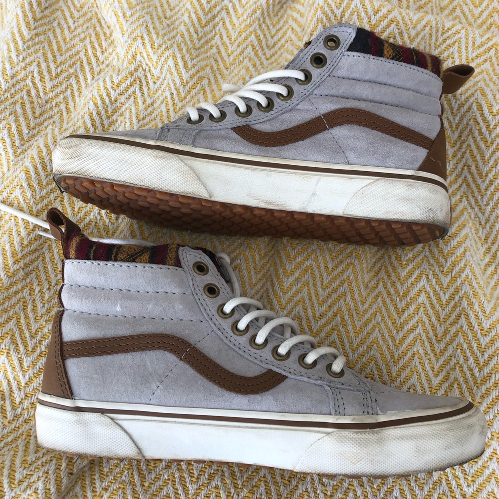 Vans high top with Aztec print - size 7W or 5.5M